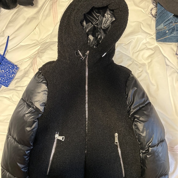 Brand new Calvin Klein black puffer with hood - Picture 2 of 3